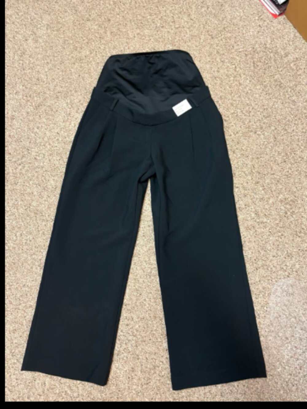 ABERCROMBIE & FITCH BLACK SLOANE WIDE LEG MATERNITY TROUSER PANTS NWT 4 s/27 w - Picture 6 of 10